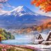 Best time to visit Japan seasonal travel guide with cherry blossoms Mount Fuji autumn leaves and snowy village