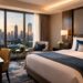 Luxury hotel suite showing free hotel upgrade concept.