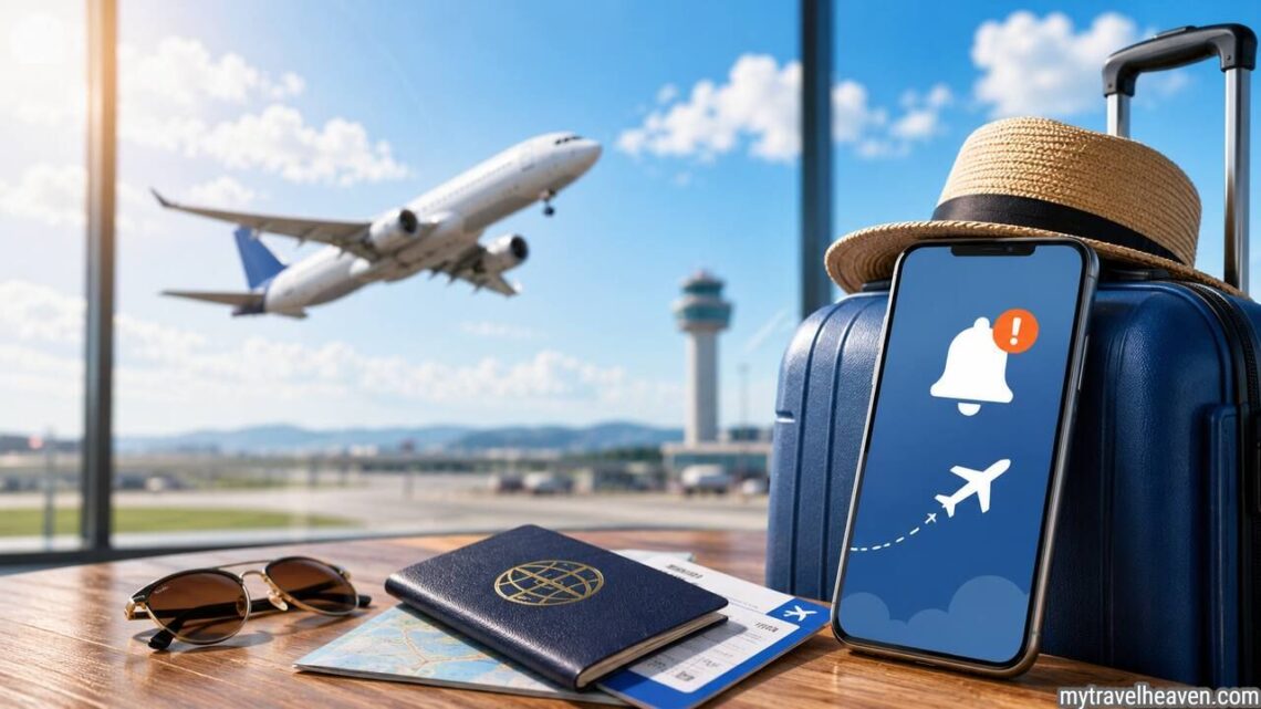Cheap flights with price alerts on smartphone app.