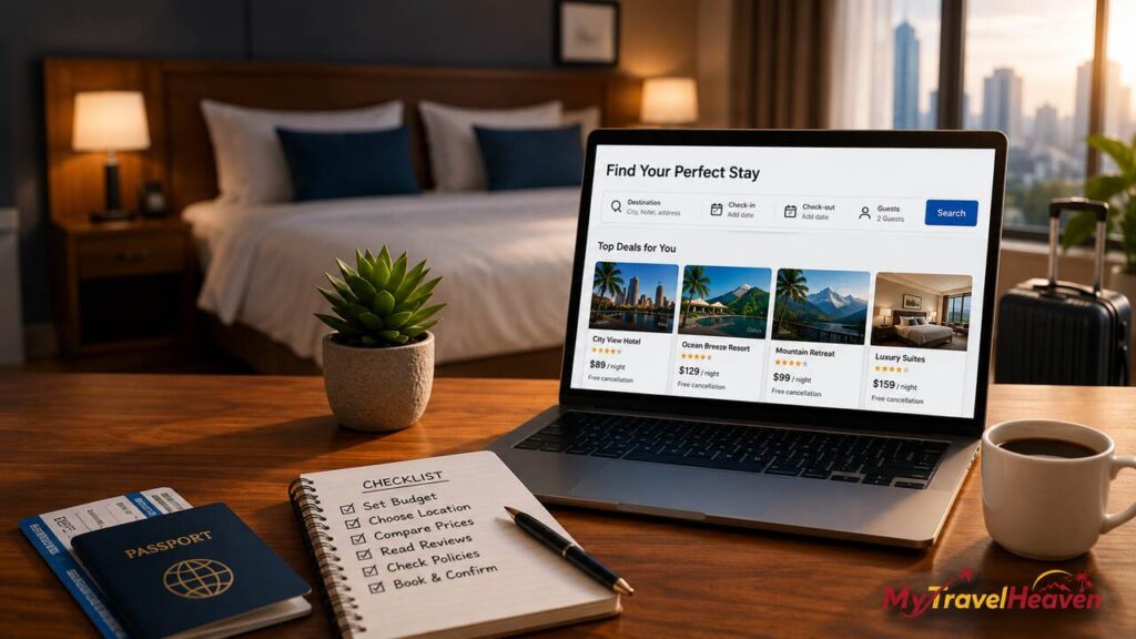 How to Book a Hotel: Complete Step-by-Step Guide to Finding the Best Stay at the Right Price How to book a hotel step-by-step using an online hotel booking website.
